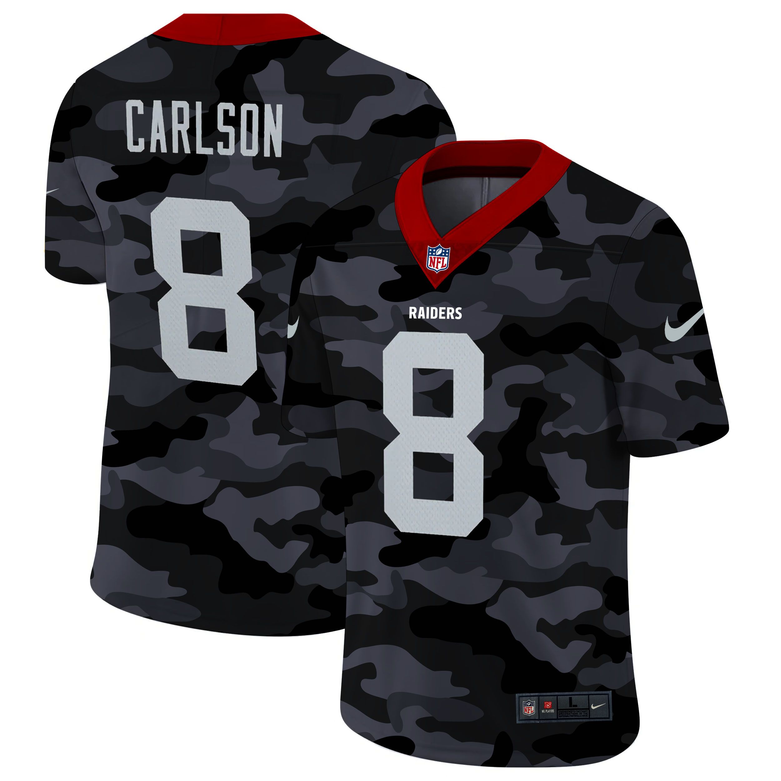 Men Oakland Raiders #8 Mariota 2020 Nike 2ndCamo Salute to Service Limited NFL Jerseys->oakland raiders->NFL Jersey